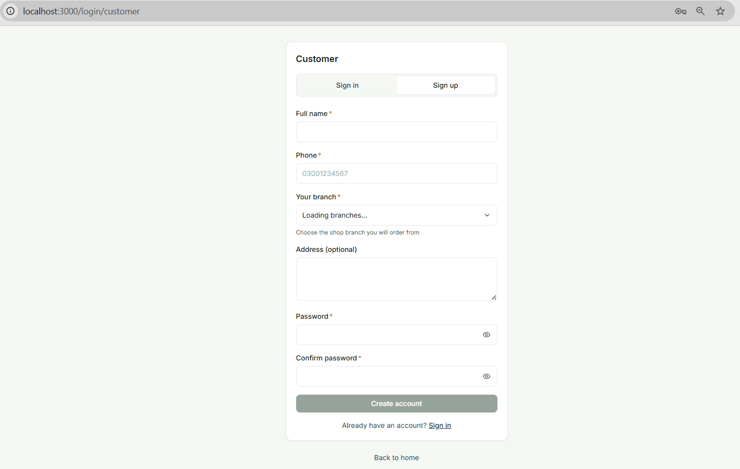 ThreadDesk landing page — digital tailor platform with customer and seller sign-in – screenshot 2 of 14