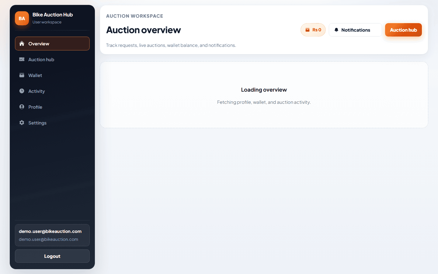 Bike Auction Hub landing page — online auction platform for motorcycles and more – screenshot 4 of 10