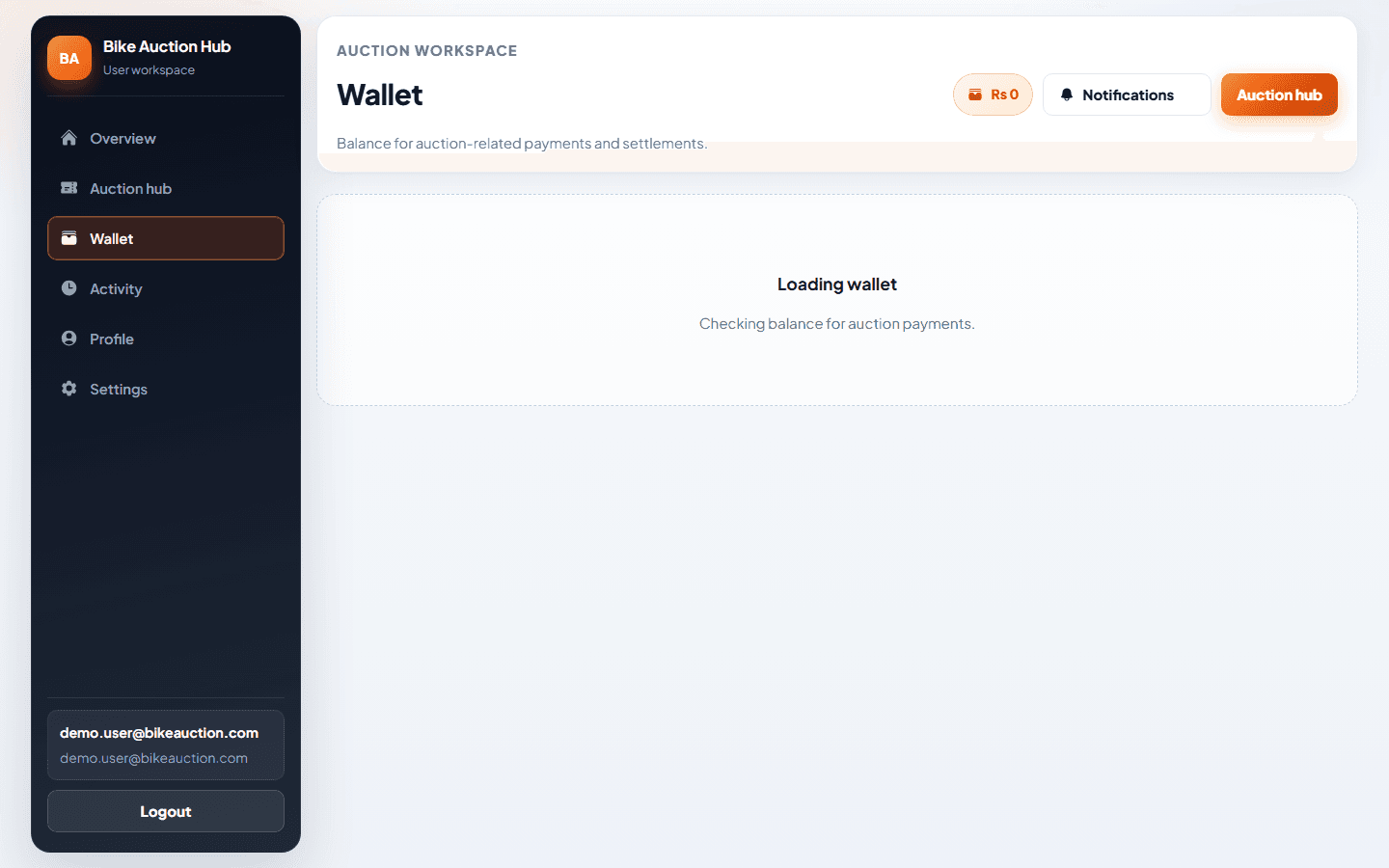 Bike Auction Hub landing page — online auction platform for motorcycles and more – screenshot 6 of 10