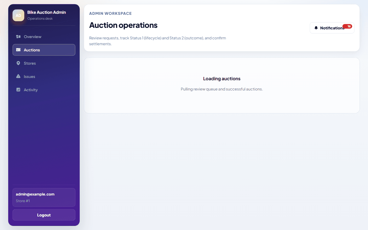 Bike Auction Hub landing page — online auction platform for motorcycles and more – screenshot 9 of 10