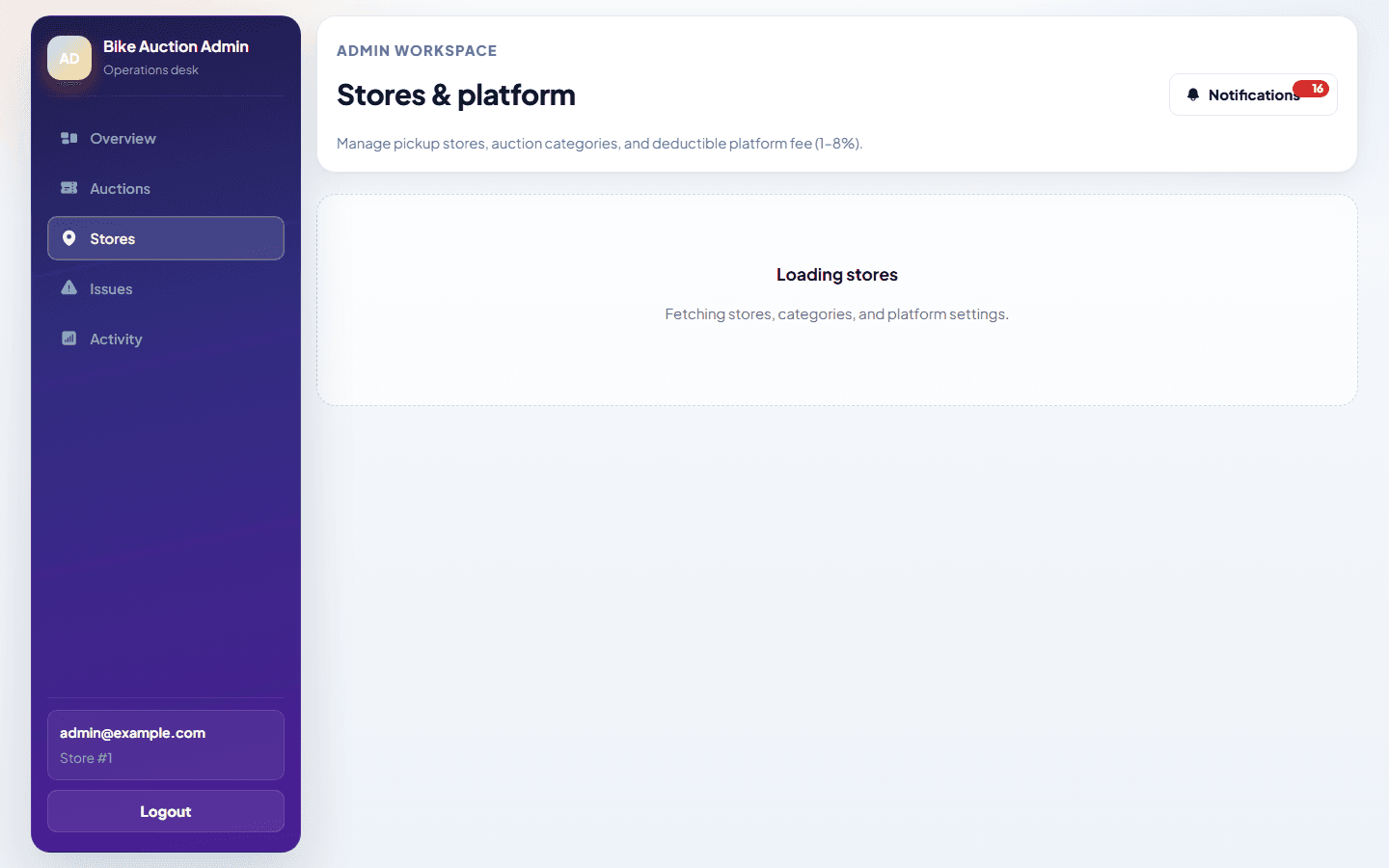 Bike Auction Hub landing page — online auction platform for motorcycles and more – screenshot 10 of 10